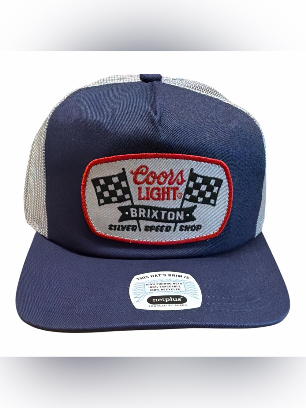 Brixton Coors Light Silver Speed Shop Trucker Hat Snapback Cap NWT OS